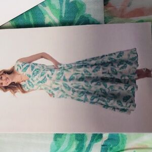 Charlie Paige Tropical Green Maxi Dress